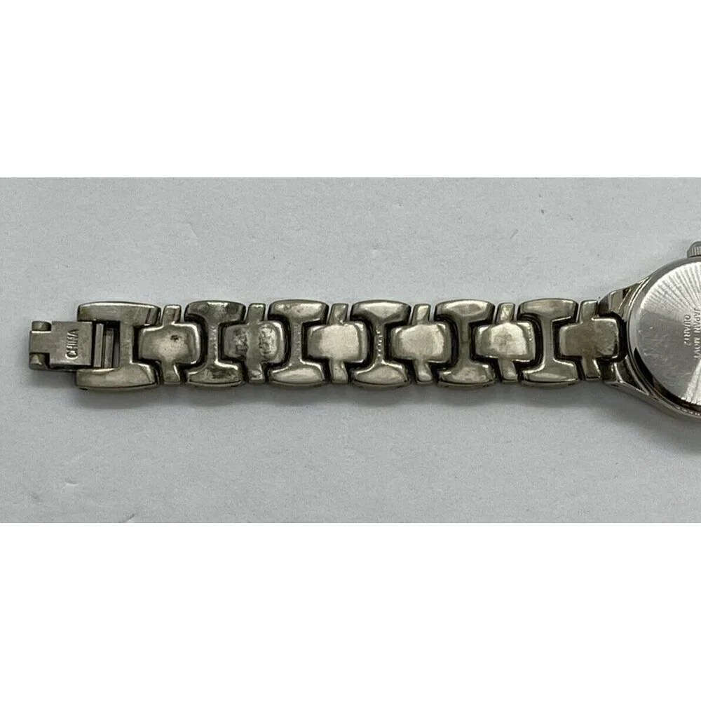 Anne Klein 10/1559 Women's Watch Link Bracelet Roman Numerals Silver Tone